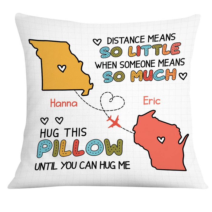 Personalized Long Distance Drawing Pillow AP67 30O28 1