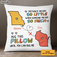 Personalized Long Distance Drawing Pillow AP67 30O28 thumb 1
