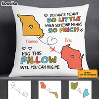 Personalized Long Distance Drawing Pillow AP67 30O28 thumb 1