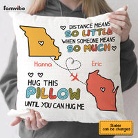 Personalized Long Distance Drawing Pillow AP67 30O28 thumb 1