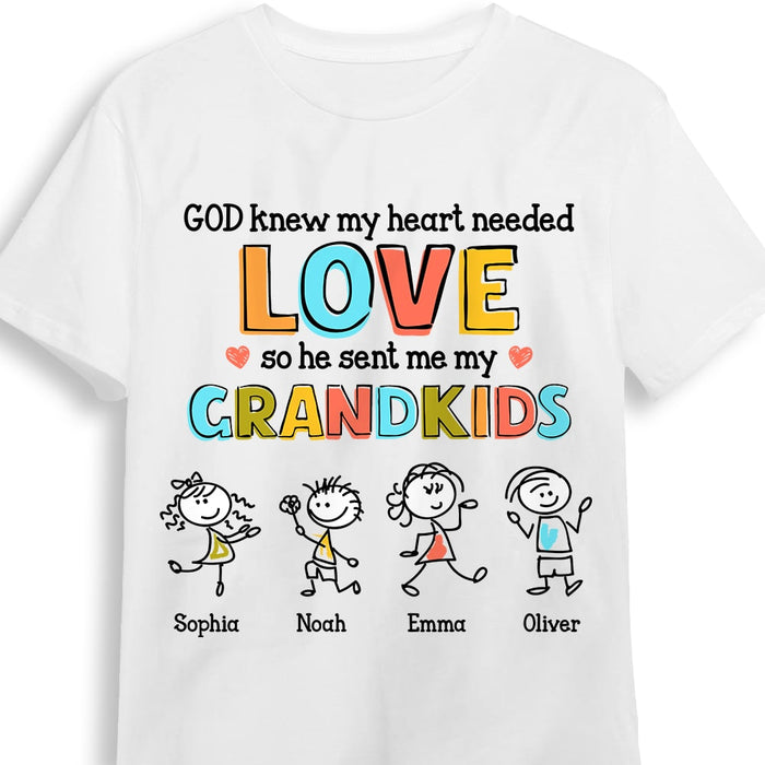 Personalized Grandkid Love Drawing T Shirt AP72 28O53 1