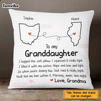 Personalized Granddaughter Long Distance Hug This Drawing Pillow AP63 30O47 thumb 1