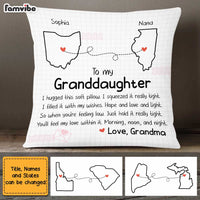 Personalized Granddaughter Long Distance Hug This Drawing Pillow AP63 30O47 thumb 1