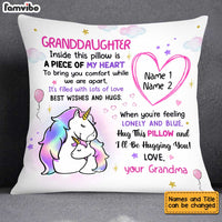 Personalized Granddaughter Unicorn Drawing Pillow AP65 30O34 thumb 1