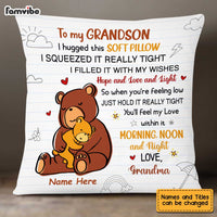 Personalized Mom Grandma Hug This Drawing Pillow AP71 30O34 thumb 1