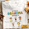 Personalized Mom Grandma Kid Drawing T Shirt AP84 23O28 1