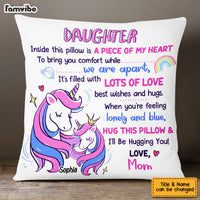 Personalized Mom Grandma Unicorn Drawing Pillow AP72 23O53 thumb 1