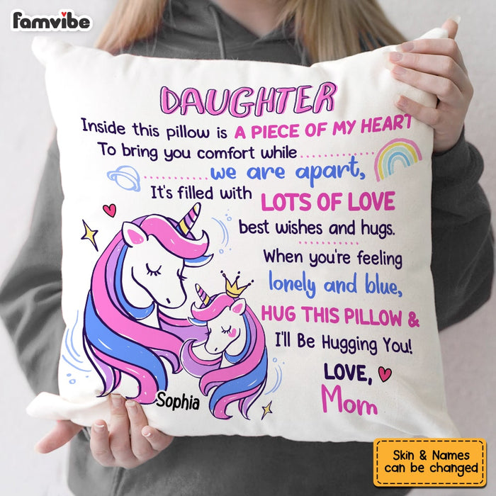 Personalized Mom Grandma Unicorn Drawing Pillow AP72 23O53 1