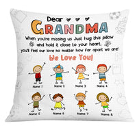 Personalized Mom Grandma Drawing Pillow AP73 23O28 thumb 1