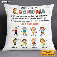 Personalized Mom Grandma Drawing Pillow AP73 23O28 thumb 1