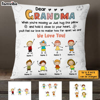 Personalized Mom Grandma Drawing Pillow AP73 23O28 thumb 1