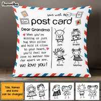 Personalized Mom Grandma Kids Drawing Pillow AP82 23O47 thumb 1