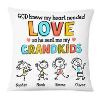 Personalized Grandkid Love Drawing Pillow AP81 28O53 thumb 1