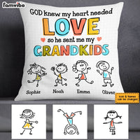 Personalized Grandkid Love Drawing Pillow AP81 28O53 thumb 1