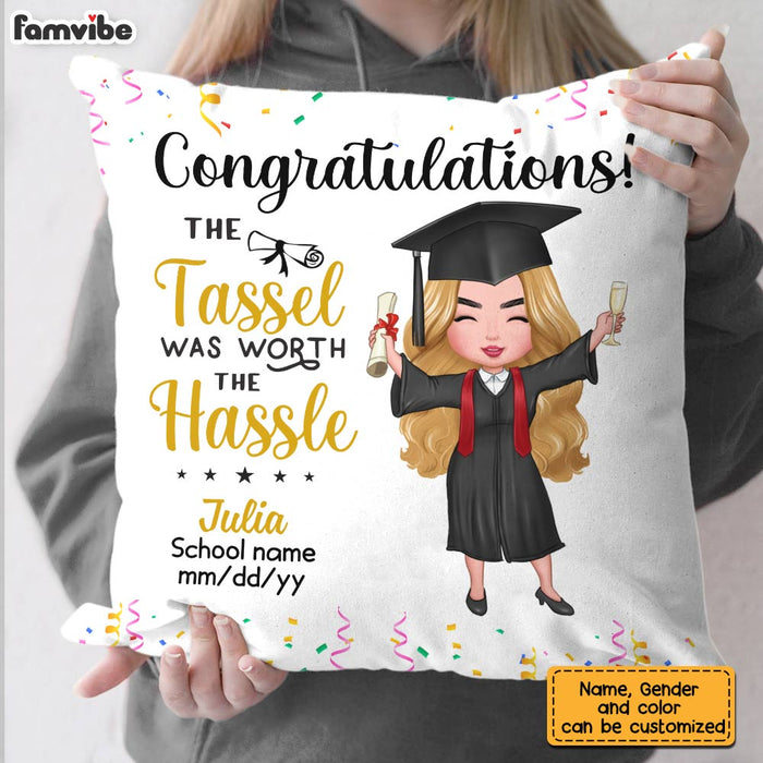 Personalized graduation pillow fashion