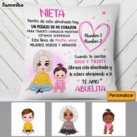 Personalized Mom Grandma Spanish To Daughter Granddaughter Son Grandson Hug This Pillow AP91 31O53 thumb 1