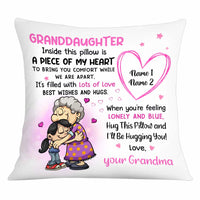Personalized Mom Grandma Granddaughter Grandson Hug This Pillow AP93 30O34 thumb 1