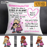 Personalized Mom Grandma Granddaughter Grandson Hug This Pillow AP93 30O34 thumb 1