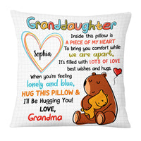 Personalized Mom Grandma Bear Drawing Pillow AP121 30O53 thumb 1