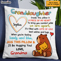 Personalized Mom Grandma Bear Drawing Pillow AP121 30O53 thumb 1