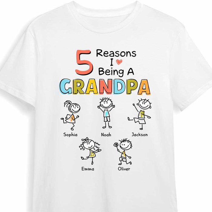Personalized Grandpa Drawing T Shirt AP132 30O47 1