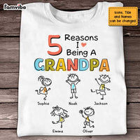 Personalized Grandpa Drawing T Shirt AP132 30O47 thumb 1