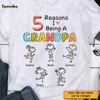 Personalized Grandpa Drawing T Shirt AP132 30O47 thumb 1