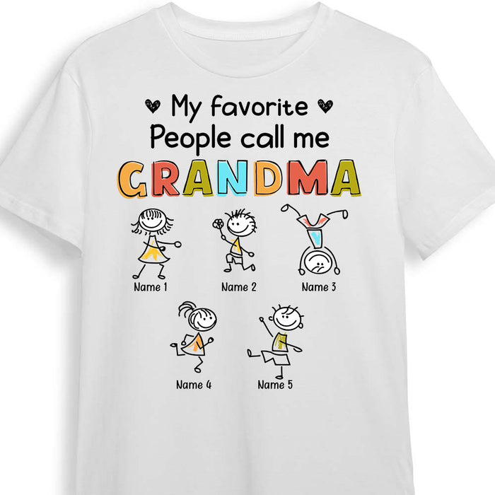 Personalized Grandma Drawing T Shirt AP131 30O28 1