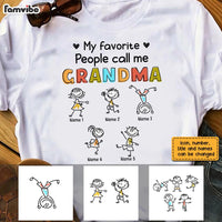 Personalized Grandma Drawing T Shirt AP131 30O28 thumb 1