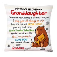 Personalized Granddaughter Bear Pillow AP133 23O53 thumb 1