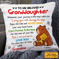 Personalized Granddaughter Bear Pillow AP133 23O53 thumb 1