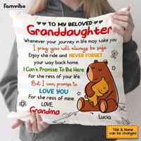 Personalized Granddaughter Bear Pillow AP133 23O53 thumb 1