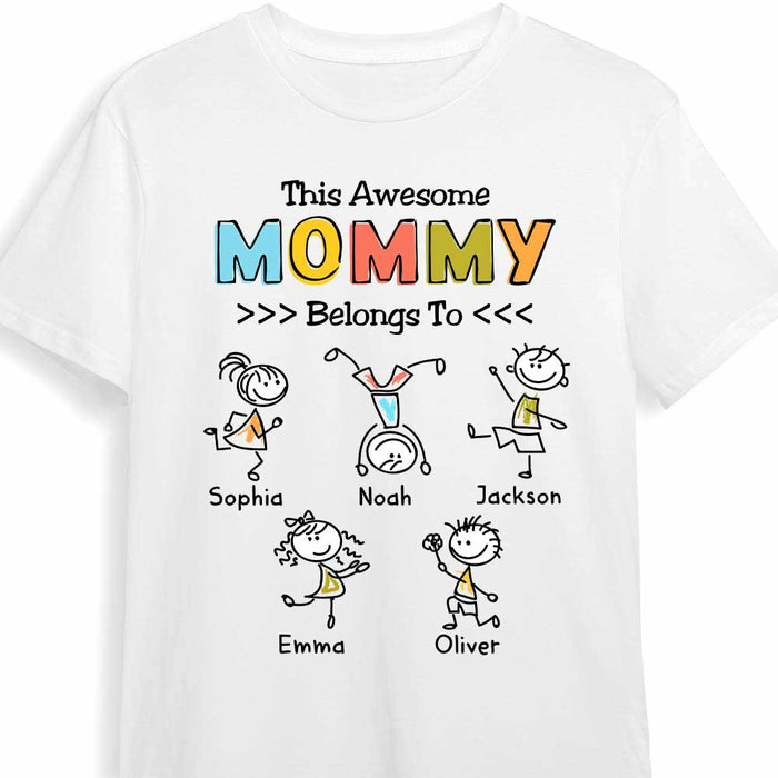 Personalized Mom Drawing T Shirt AP133 30O47 1