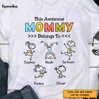 Personalized Mom Drawing T Shirt AP133 30O47 thumb 1