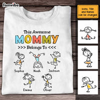 Personalized Mom Drawing T Shirt AP133 30O47 thumb 1
