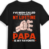 Personalized Dad Fist Bump Hand T Shirt AP151 85O53 1