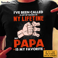 Personalized Dad Fist Bump Hand T Shirt AP151 85O53 thumb 1