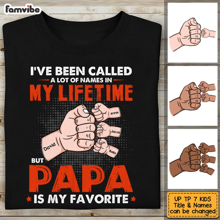 Personalized Dad Fist Bump Hand T Shirt AP151 85O53 1