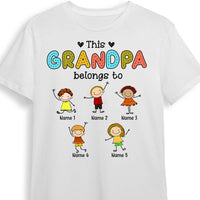 Personalized Dad Grandpa Drawing T Shirt AP182 23O28 thumb 1
