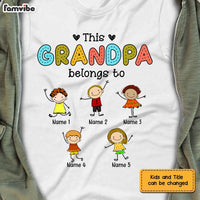 Personalized Dad Grandpa Drawing T Shirt AP182 23O28 thumb 1