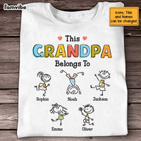 Personalized Grandpa Drawing T Shirt AP151 23O47 thumb 1