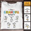 Personalized Grandpa Drawing T Shirt AP151 23O47 1