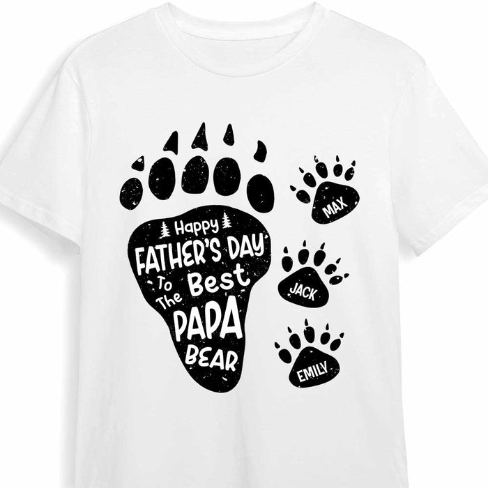 Personalized Dad Grandpa Bear T Shirt AP184 30O47 1