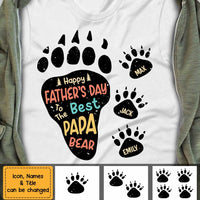 Personalized Dad Grandpa Bear T Shirt AP184 30O47 thumb 1