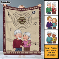Personalized Anniversary Gift For Couples The Day I Met You Blanket 30667 thumb 1