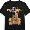 Personalized Dad Grandpa Bear T Shirt AP211 30O53 1