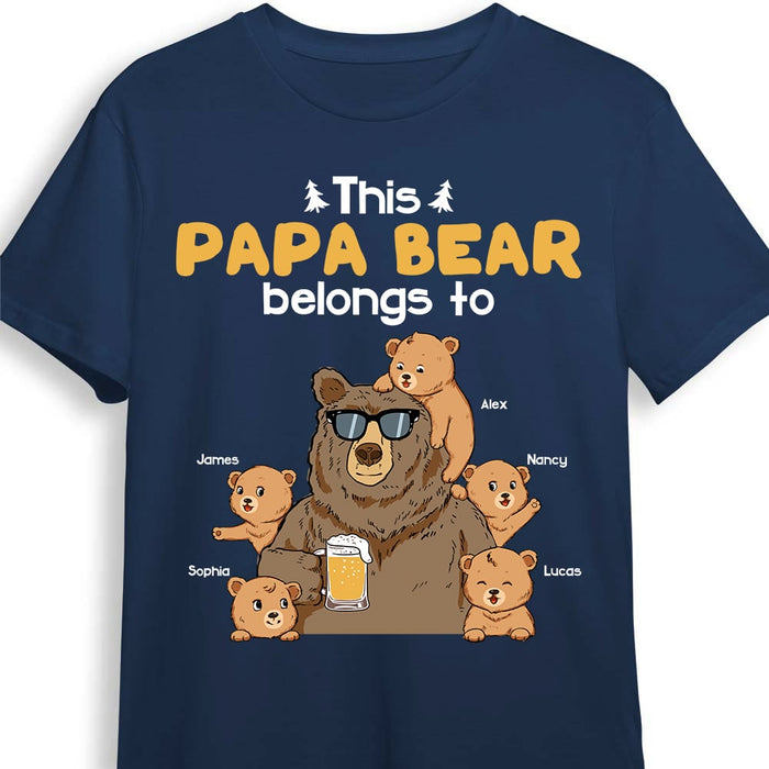 Personalized Dad Grandpa Bear T Shirt AP211 30O53 1