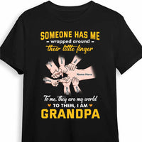 Personalized  Dad Grandpa Someone Has Me T Shirt AP193 28O47 thumb 1