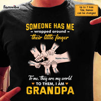 Personalized  Dad Grandpa Someone Has Me T Shirt AP193 28O47 thumb 1