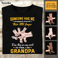Personalized  Dad Grandpa Someone Has Me T Shirt AP193 28O47 thumb 1